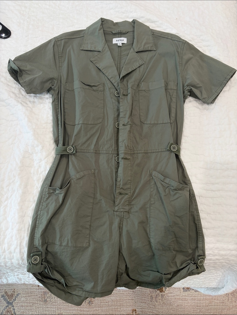 PISTOLA Women’s Olive Utility Romper